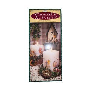 NIP Candle Ascents Garden 2 Wax Muslin Sheets Paper Candle Making Decorating